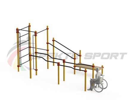 Купить Спортивный комплекс для инвалидов-колясочников WRK-D16_76mm в Костроме 